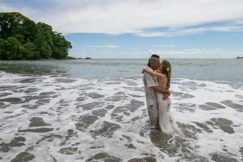 Trash the Dress in Uvita Costa Rica - Wedding Photography by John Williamson
