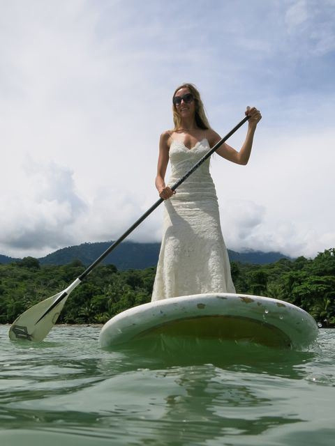 SUP Trash the Dress in Uvita Costa Rica - Wedding Photography by John Williamson